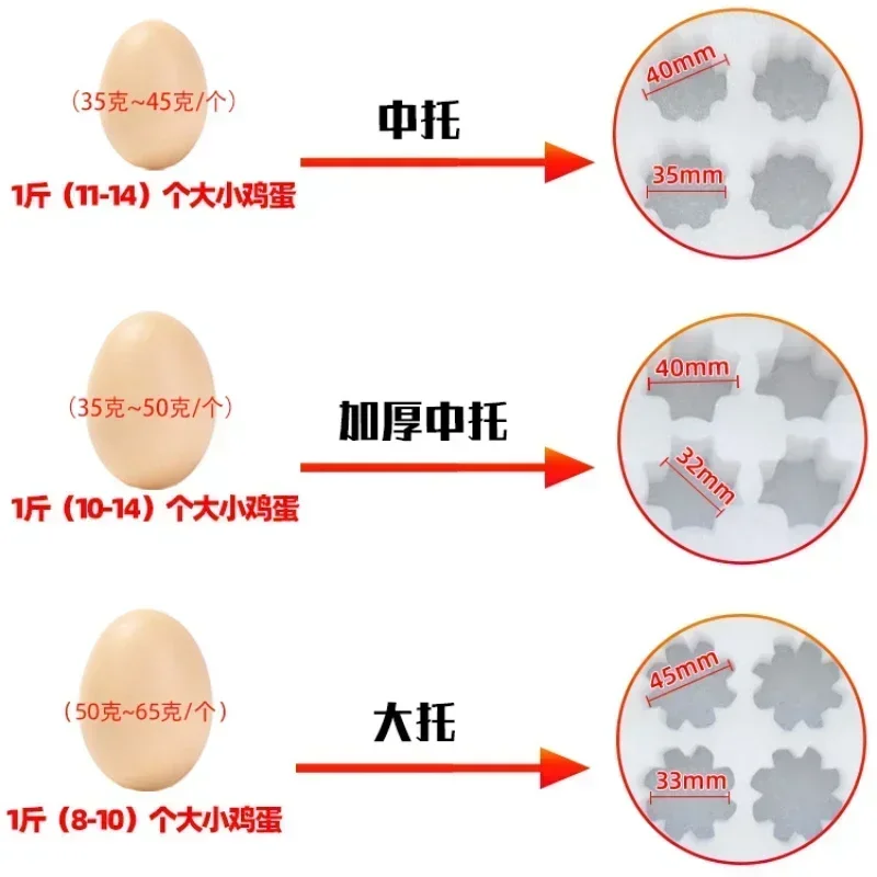 30 Holes Pearl Cotton Egg Tray Ventilation Stress Resistance Egg Protection Tray Anti Fall Measures Foam Express Transport Pack