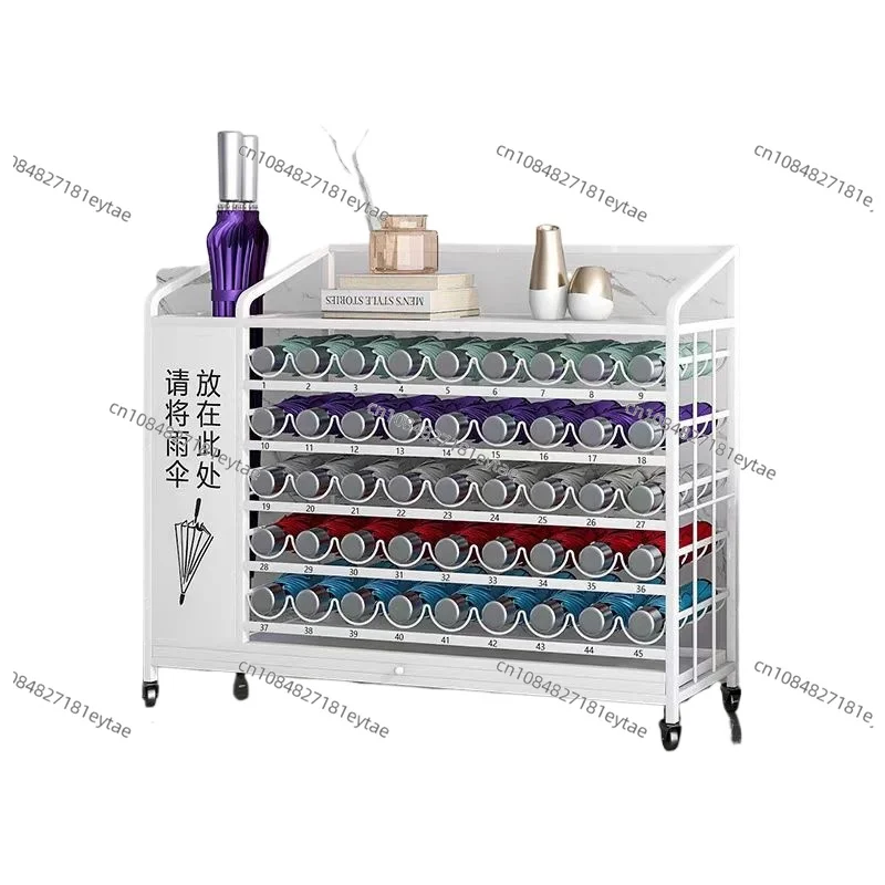 Creative Large Capacity Umbrella Stand Water Drip Storage Rack for Classroom Hotel Lobby Commercial