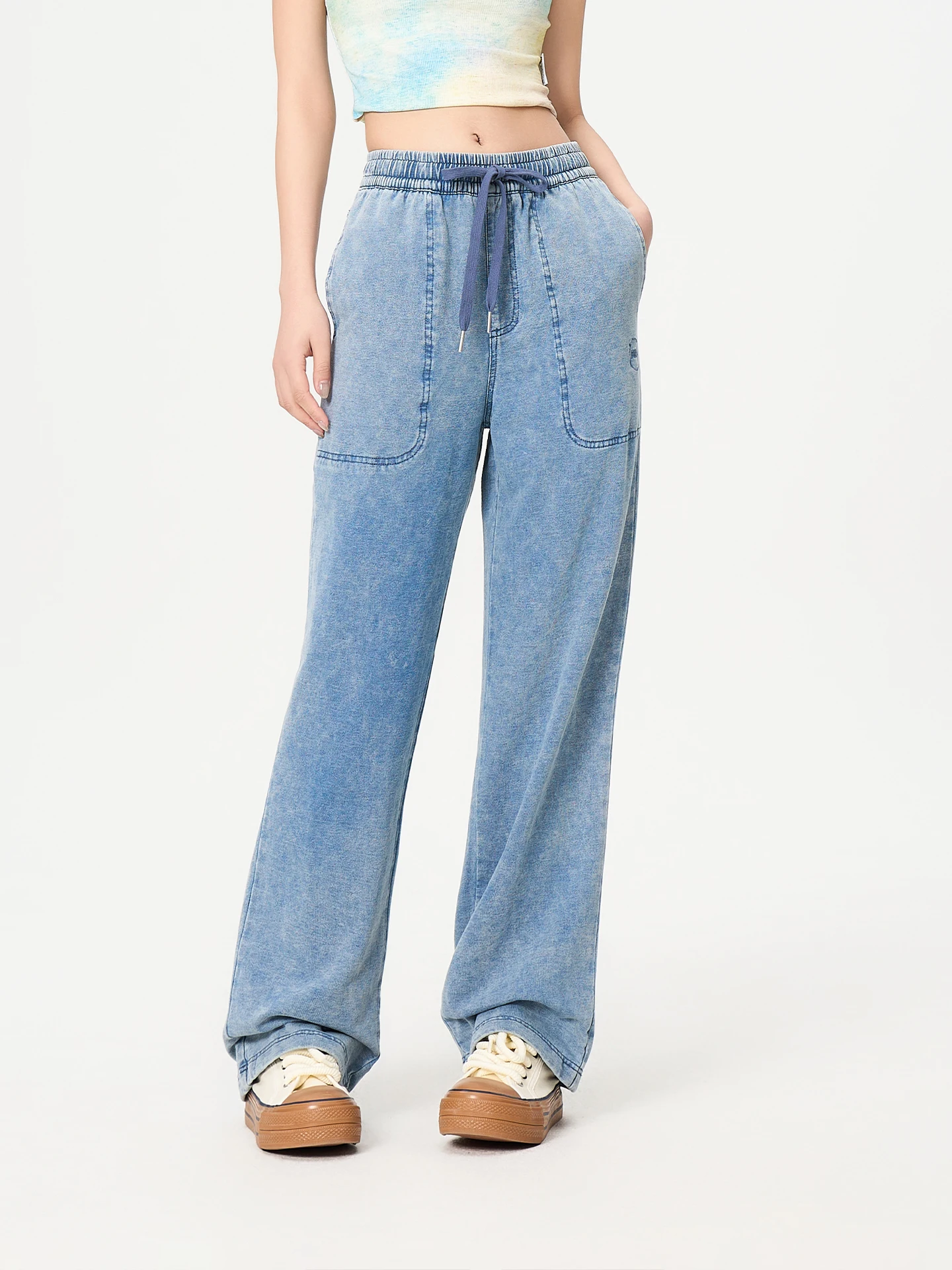 

Модные джинсы Fun Brand: повседневные брюки для стрит-дэнса и джаза, весна-лето, новинка, высокоэластичные, облегающие, из спортивного хлопкового денима