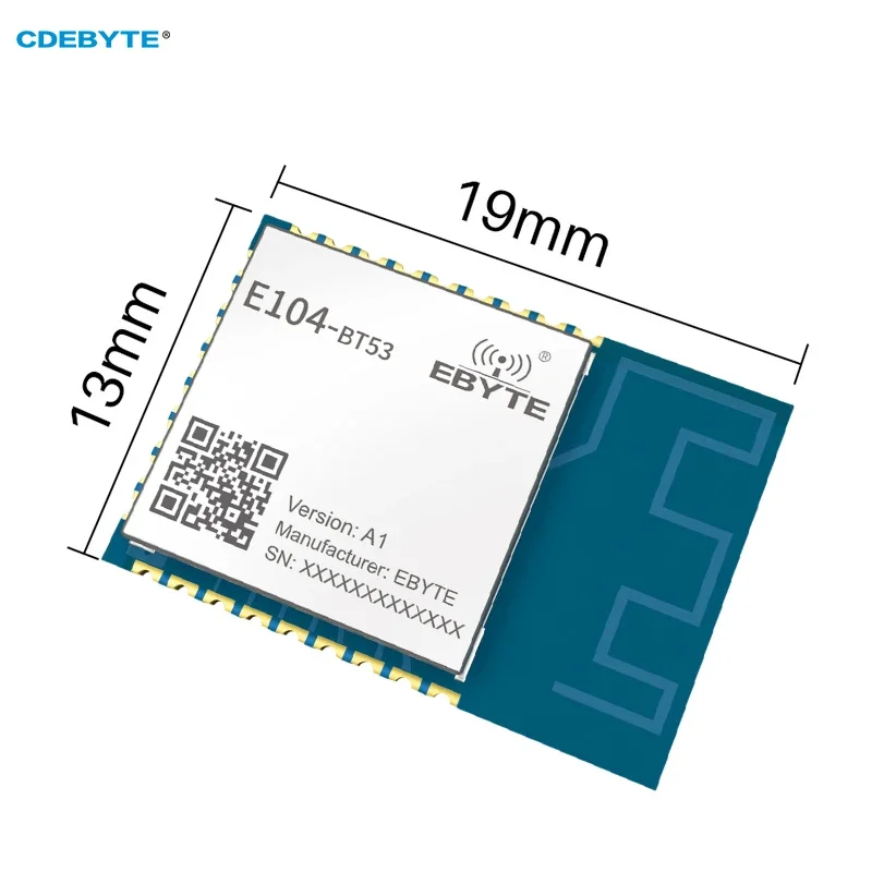 EFR32BG22 Bluetooth BT5.2 wireless SOC Module CDEBYTE E104-BT53A1 2.4GHz 6dbm SMD Direction Finding Long Distance 120M