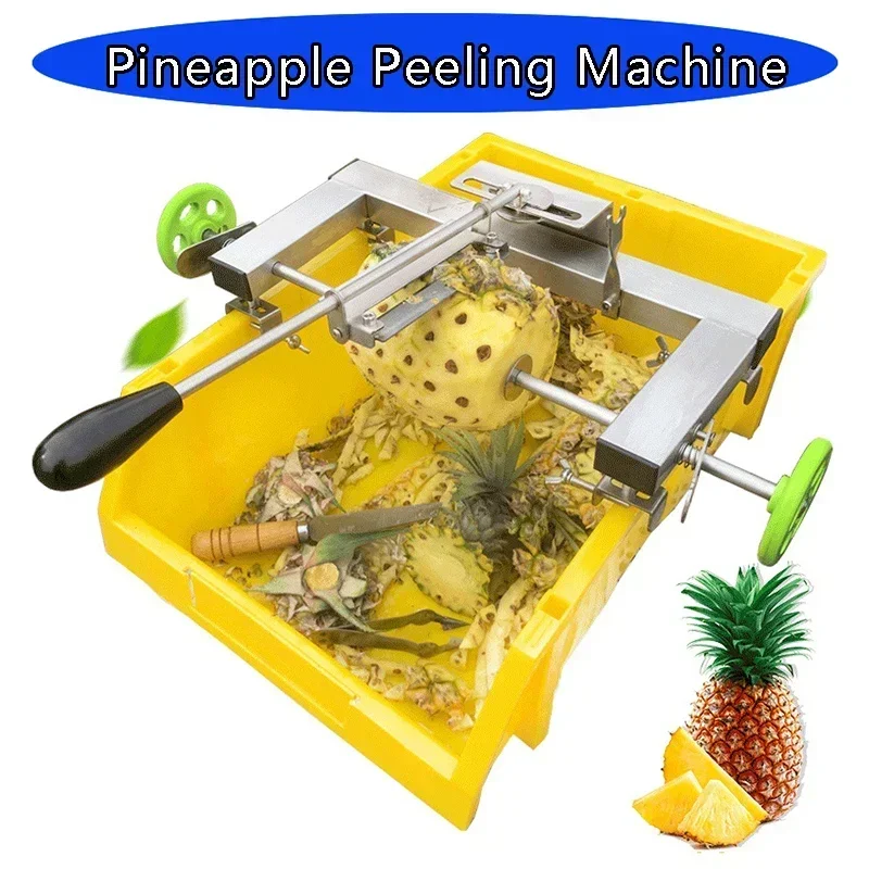 

Commercial Pineapple Peeling Machine Stainless Steel Manual-automatic Pineapple Knife Fruit Peeler Pineapple Eye Remove Tool