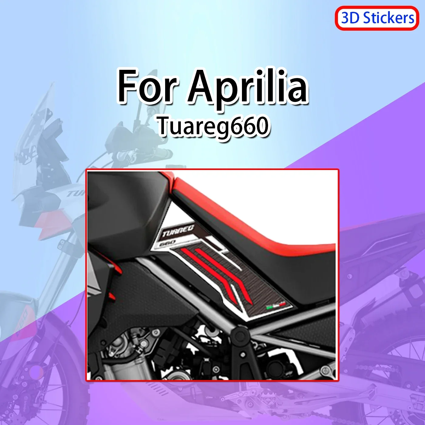 

Fit Aprilia Tuareg660 Motorcycle Stickers Decals Tank Pad Grips Gas Fuel Oil Kit Knee Protector 2022