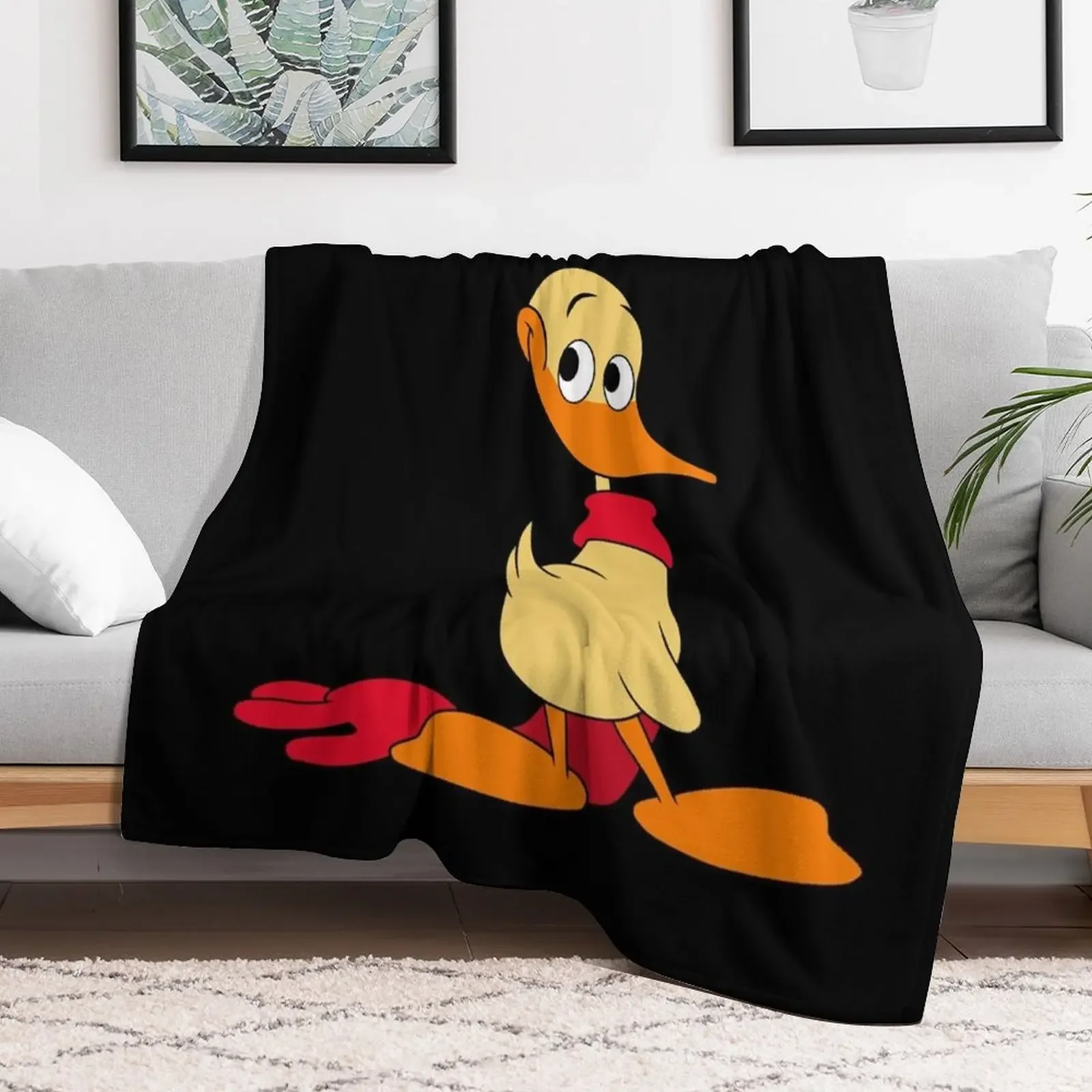 Alfred J. Quack Throw Blanket Cozy Sofa Blanket for TV Watching Napping