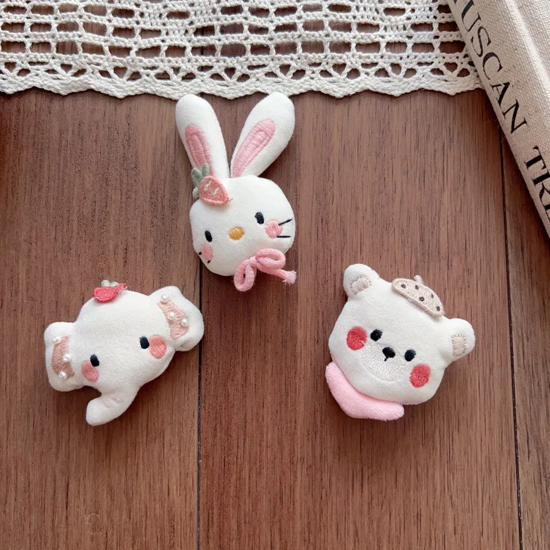 High Quality Soft Fabric Forest Animal Plush Doll DIY Apparel Trim for Shoes Hats Hair Clip Bag Pendant Portable