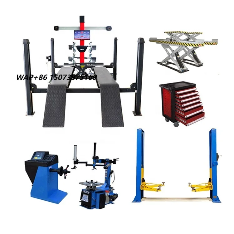 Tire Changer Combo Car Garage Equipment 3D Car Wheel Alignment One Station Auto Service Machine and Tools