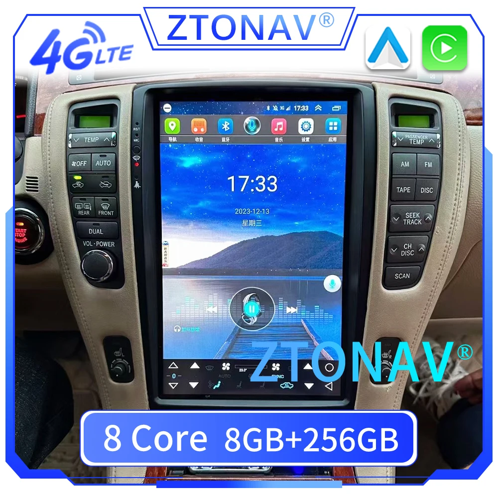 Large Screen Car Radio Stereo For Crown 2005 2006 2007 2008 2009 Android Screen Car Media Player GPS Navi Auto Headunit Carplay