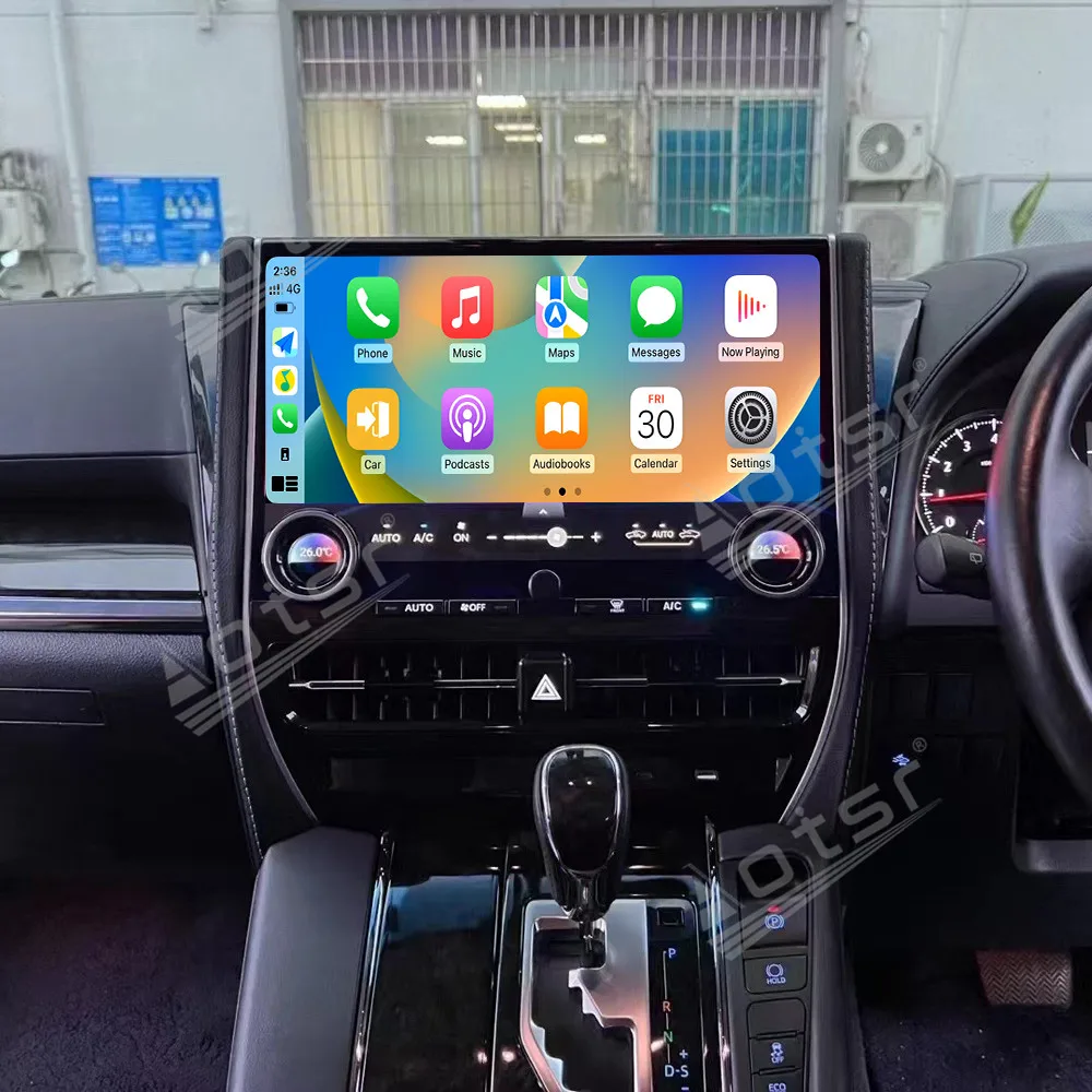 لسلسلة Toyota Alphard 30/35 (الترقية إلى 40 سلسلة) 14.6 بوصة ملاحة GPS للسيارة مع CarPlay، نظام معلومات الوسائط المتعددة Android Auto