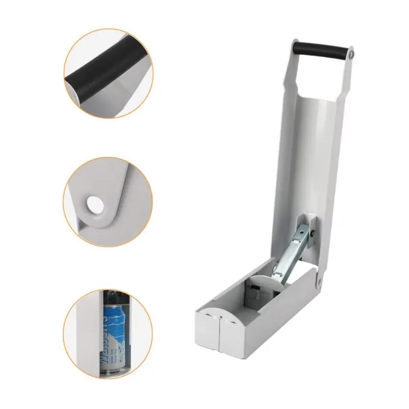 White Heavy Duty Metal Aluminum Wall Mounted Can Compressor/Shredder for Recycling Professional Can Shredders