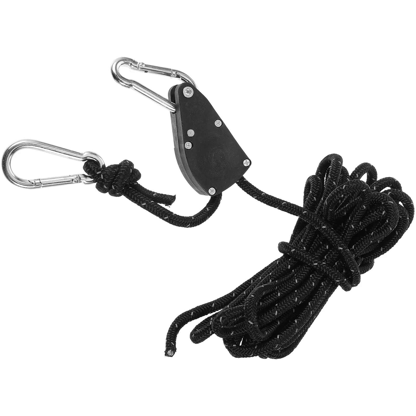 

Heavy Duty Reflective Wind Rope for Tents Canopy Camping Outdoor 6mm*5M Black Tent Repair Kit Nylon Ropes Pulley Tightener