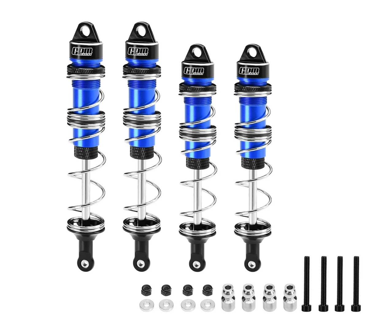 Dual‑Spring Metal Shock Absorber Set 115mm Front +135mm Rear Set For ARRMA 1/8 Kraton 6S Outcast 6S EXB 1/8 RC Monster Truck