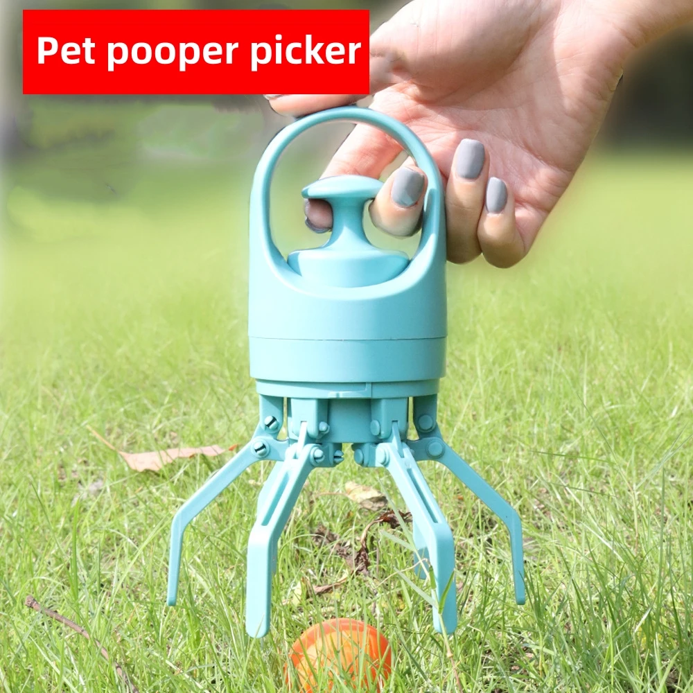 

Pet Toilet Picker Walking Dog Portable Excrement Shovel Pooper Picker with 1 Roll Garbage Bag Dispenser Dog Accessories