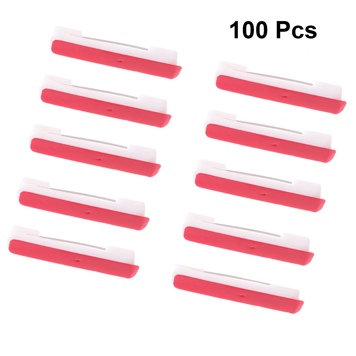 100 Pcs Pins Craft Buckle Safety Pins Name Tags Safety Bar Ribbon Mounting Buckle Pin Durable Plastic Easy Open