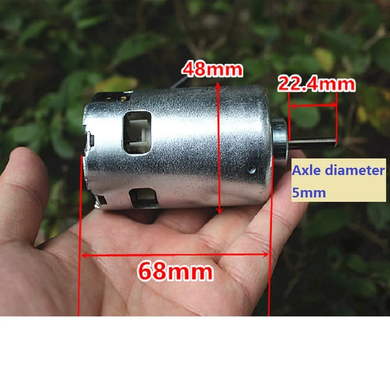 887 Motor High Torque High Power Generator, Ball Bearing DC 12-36V, Low Speed 775 Upgrade Motor  J