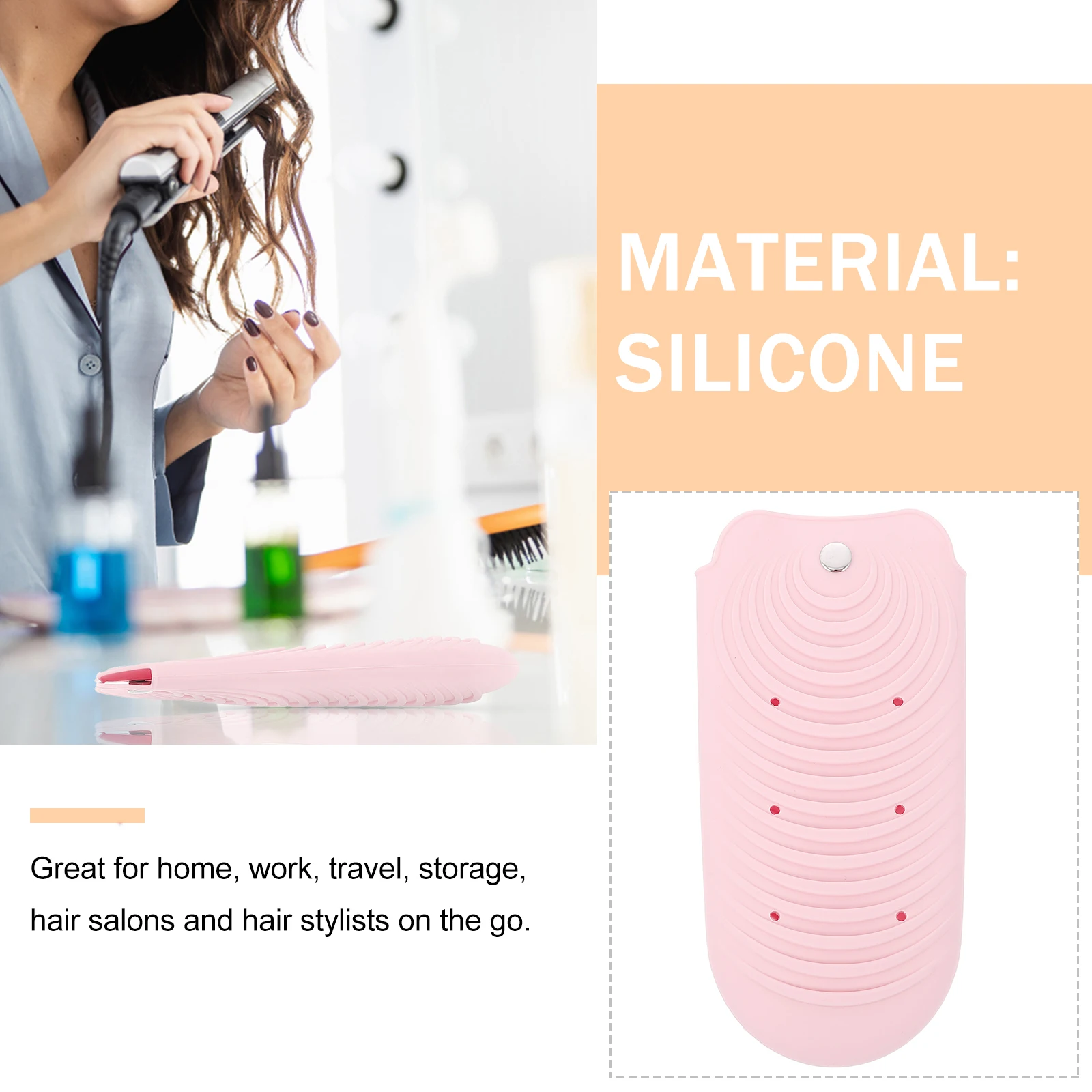 

Термостойкий силиконовый чехол, плоский утюг, держатель для щипцов для завивки, размер для путешествий, домашнего использования, силиконовый чехол