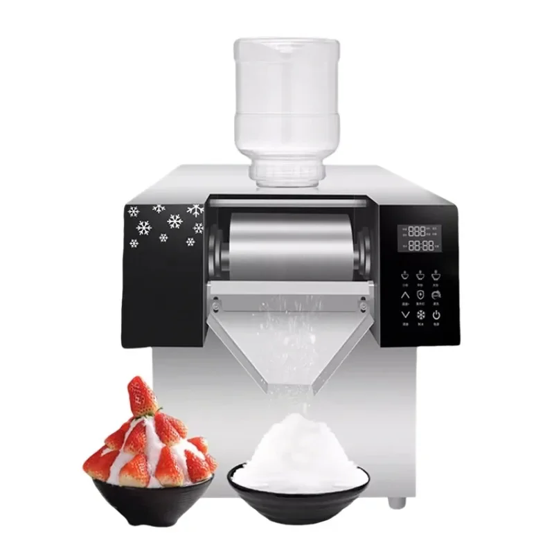 【2026】220V Automatic Factory Sale Ice Shaver Machine Automatic Mini Snow Ice Maker Shaver Machine Shaved Snow Flake Machinery