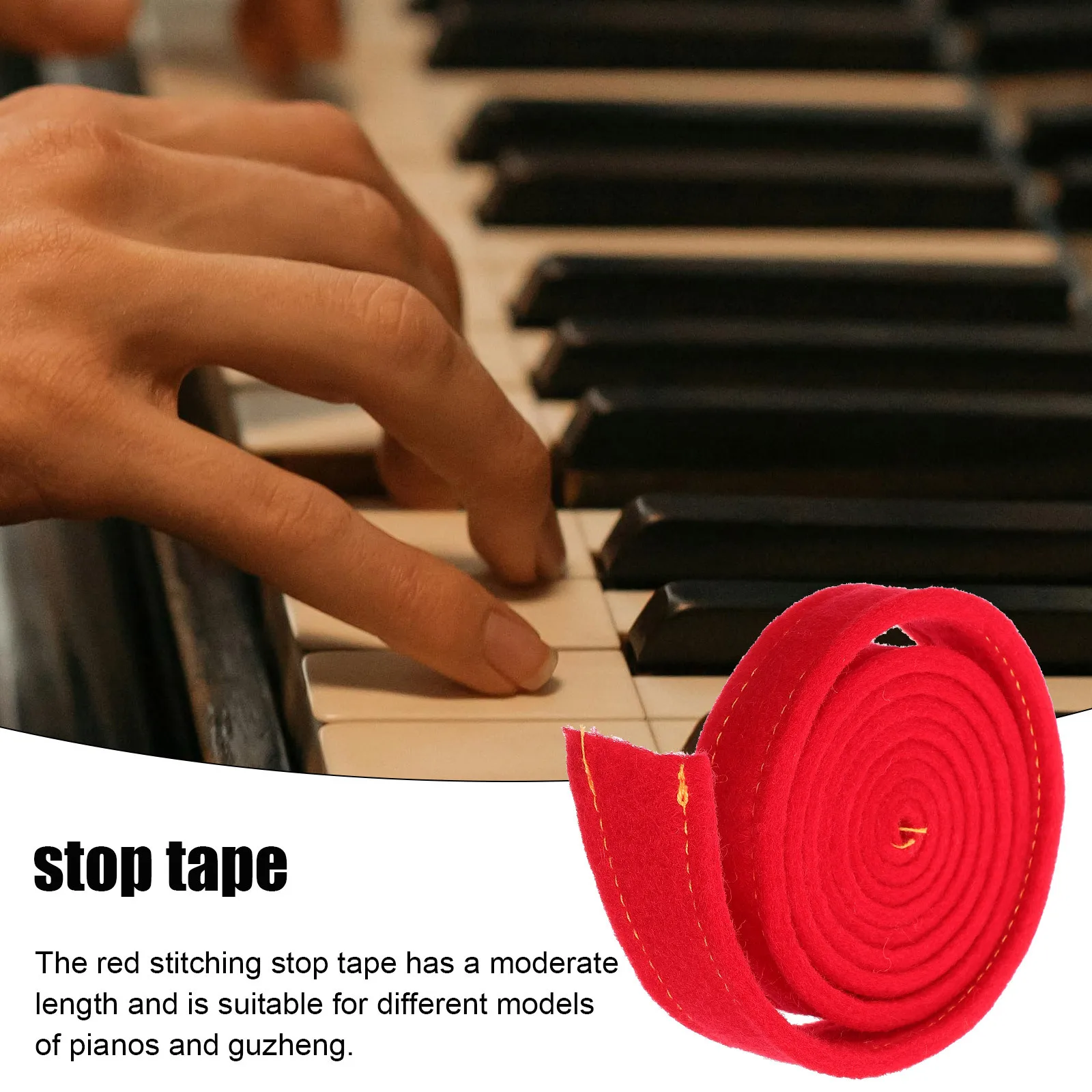 

Piano Tuner Belt Red Wool Felt Strip Guzheng Piano Tuning Mute Belt Regulation Tool Accessories Temperament Strip