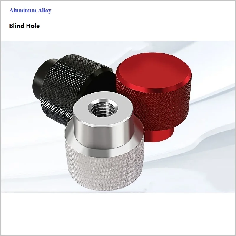M6 Aluminum Alloy Thumb Nut Colorful Aluminum Alloy Blind Hole Hand Tight Flange Nut Step Knurled Thumb Nut