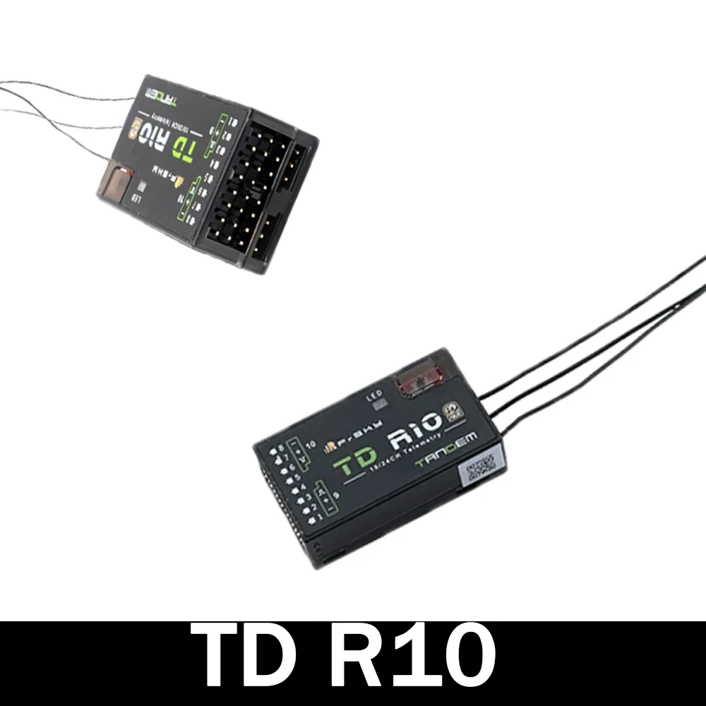 Odbiornik FrSky TD R10 2.4GHz 900MHz podwójna częstotliwość kanał 10CH PWM odbiornik do zdalnie sterowanej zdalnego sterowania zabawki zdalnie sterowane nowy