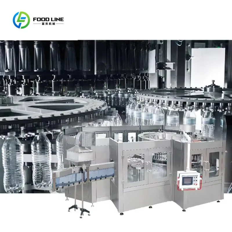 Automatic 3-in-1 Water Filling Machine: High-Speed Rinsing, Filling & Capping Line for PET Bottles
