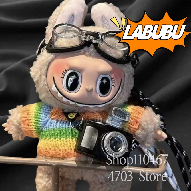 

stuffed animals Labubu Cute Model Doll Toy Pendant Vinyl Doll Keychain Girl Accessories Keychain Backpack Pendant Gift