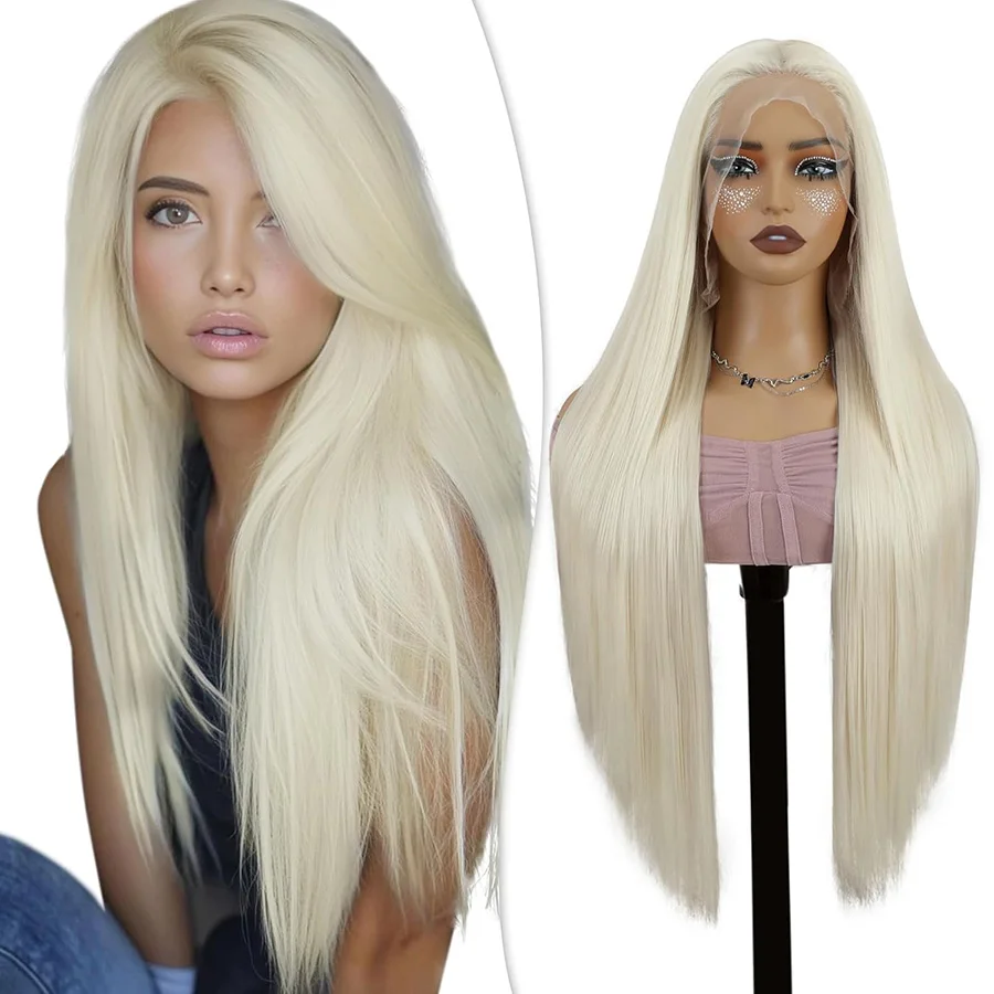 Dixtefo 200 Density 13x6 Transparent 613 Honey Blonde Straight 13x4 Lace Frontal Human for Women Hair Wigs 16-36 Inch Wig For Women