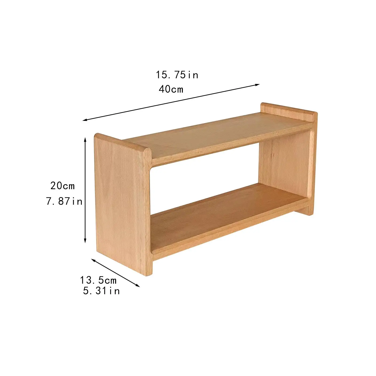 Wood Cup Holder Tea and Coffee Cup Stand Multipurpose Tabletop Display Rack Desktop Organizer for Office Home Kitchen Tea Set