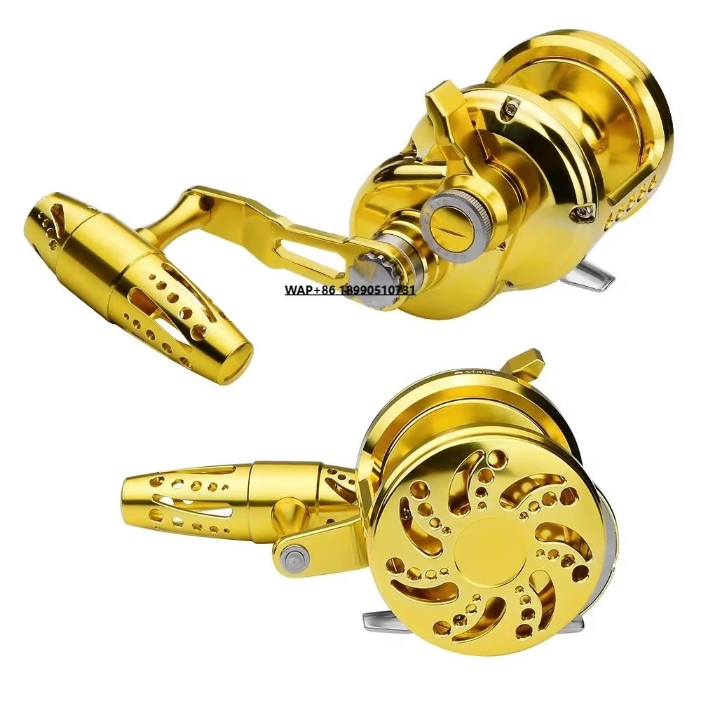 

5.7:1 Trolling Reel Aluminum CNC Saltwater Big Game Fishing Reel Molinete Pesca Conventional Boat Jigging Reel