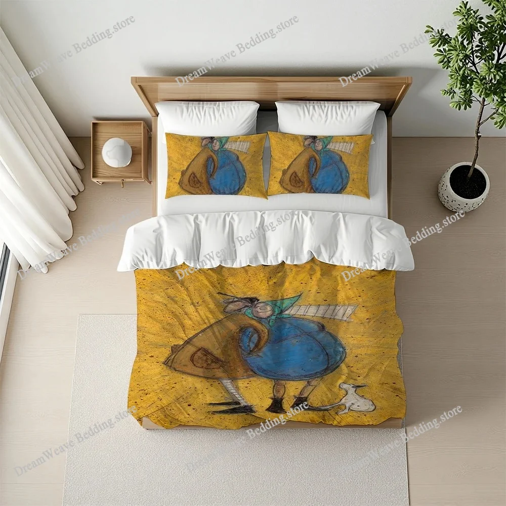 Sam Tofts Art Duvet Cover Set Home Style Bedding Soft Laundry Cotton Bed Student Dormitory Gift