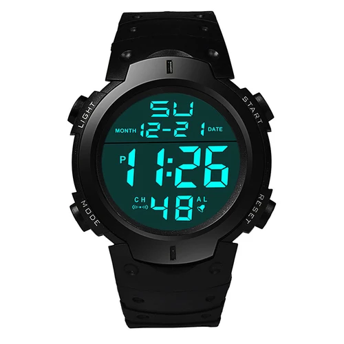 Imagen 2 del producto Relojes deportivos LED para hombre, Reloj Digital de marca superior para hombre, Reloj electrónico multifuncional de goma para hombre, Reloj electrónico para cronometraje de atleta