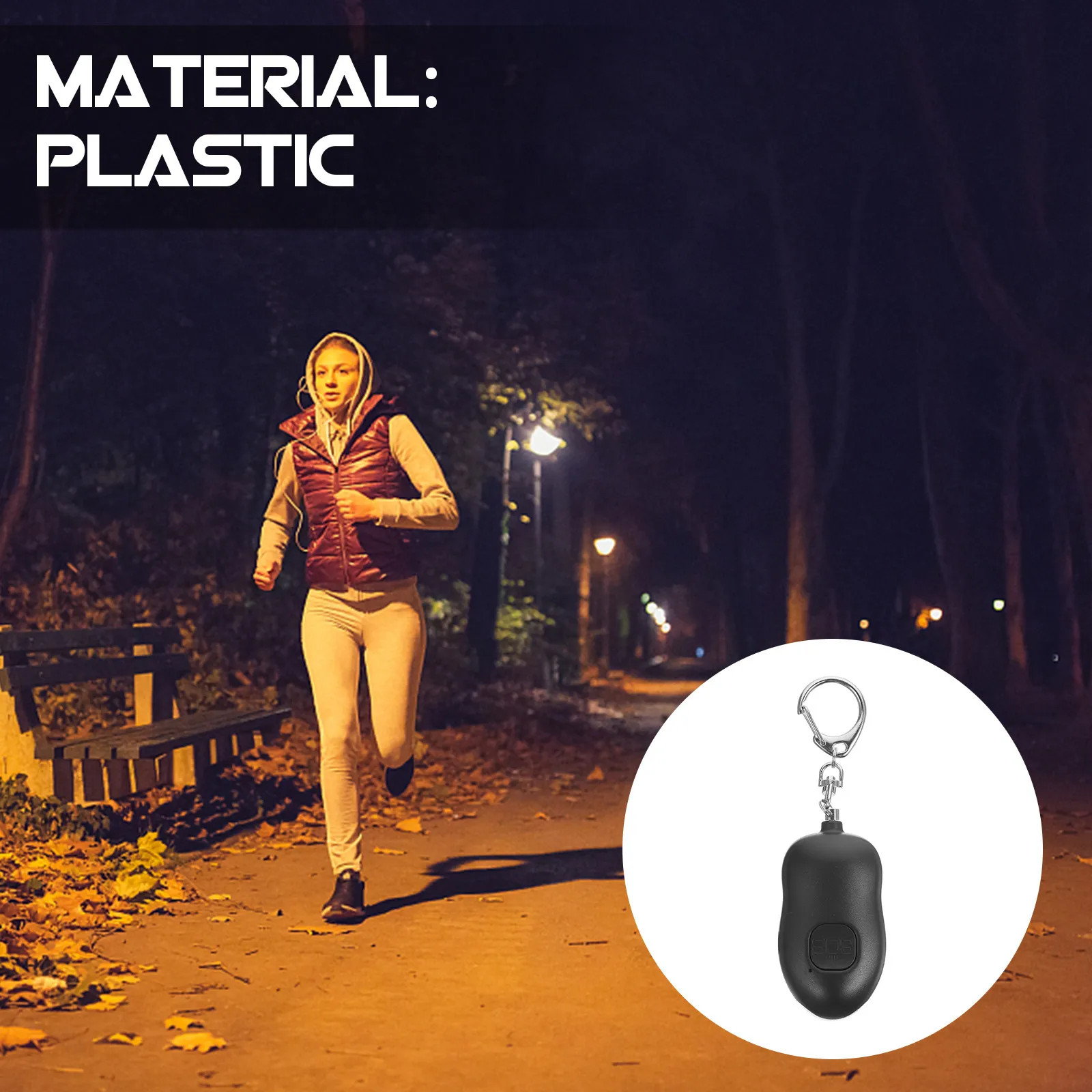 

Персональная охранная сигнализация 1 шт., компактная, со светодиодной подсветкой, громкая (130 дБ) для женщин, для безопасности на улице и в школе