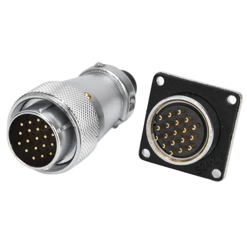 WS24 Aviation Connector Stable High Temperature Resistance Explosionproof Male Plug Female Socket Connector