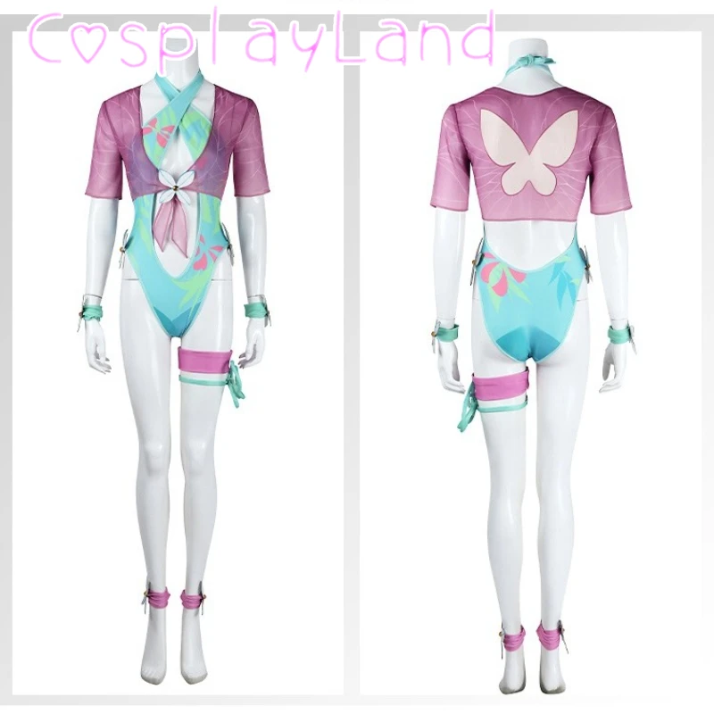 

Game Rivals Psylocke Cosplay Swimsuit Women Psylocke Bodysuit Accessories Full Set Halloween Comic Con Outfit Custom Made