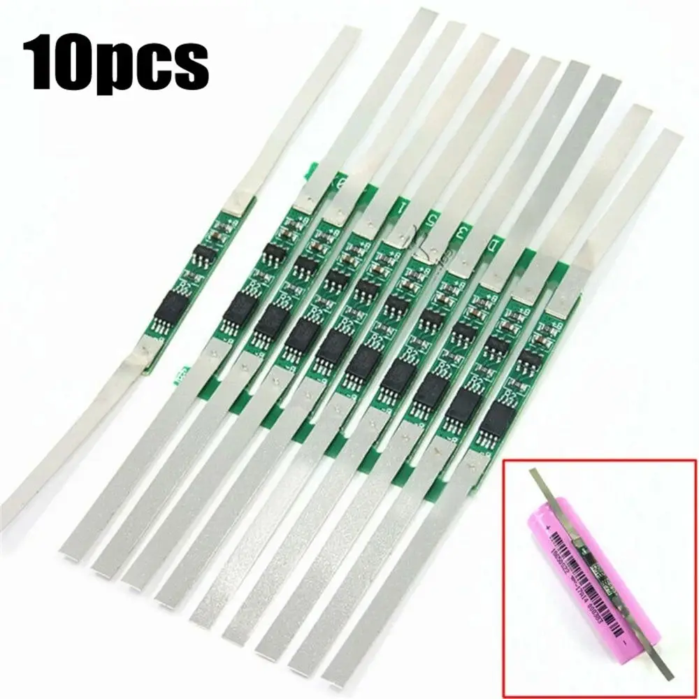 10Pcs Cell Module Li-ion Battery PCB Board 18650 Battery Voltage Detection Circuit Protection Board 18650 Board BMS Protection
