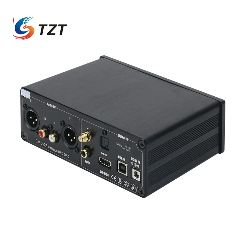 TZT CMD-23 9038Q2M Amplificatore per cuffie completamente bilanciato DAC Audio Bluetooth 5.0 DAC DSD512 assemblato