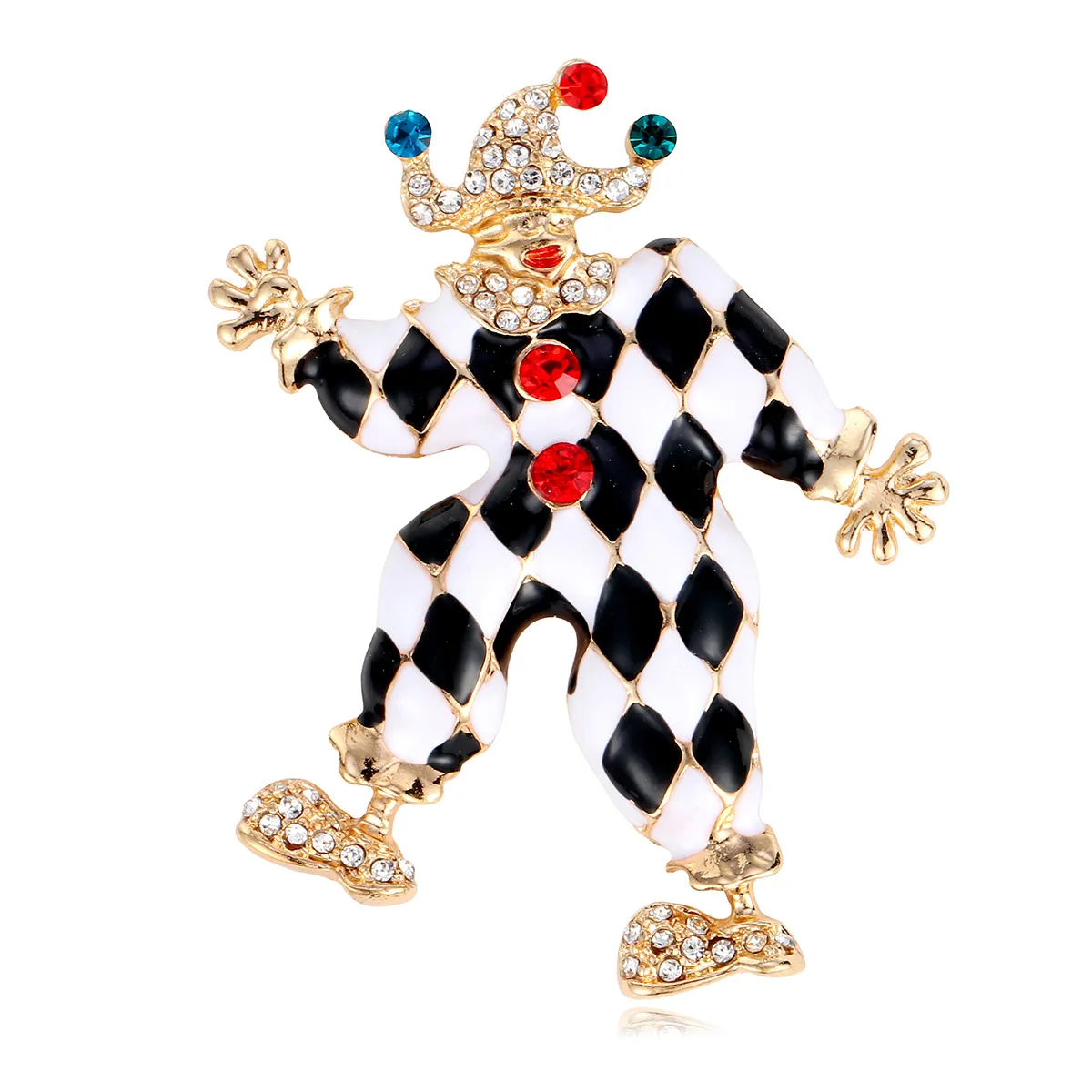 

Retro Circus Clown Metal Brooch, Student Artistic Character Pins, Christmas Style, Halloween Coat, Suit And Accessory Gifts