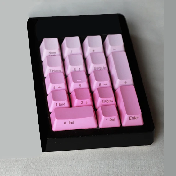 メカニカルキーボード用ピンクのキーキャップ,バックライト付きの