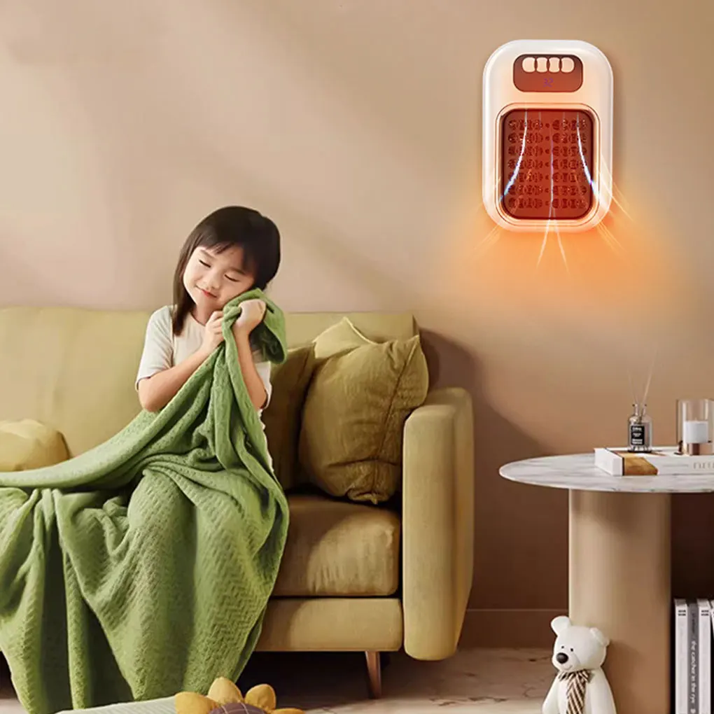 

Small Home Heater Convenient Heating Solution For Any Space Electric Wall Mounted Heater LED Display Stylish Functional EU Plug
