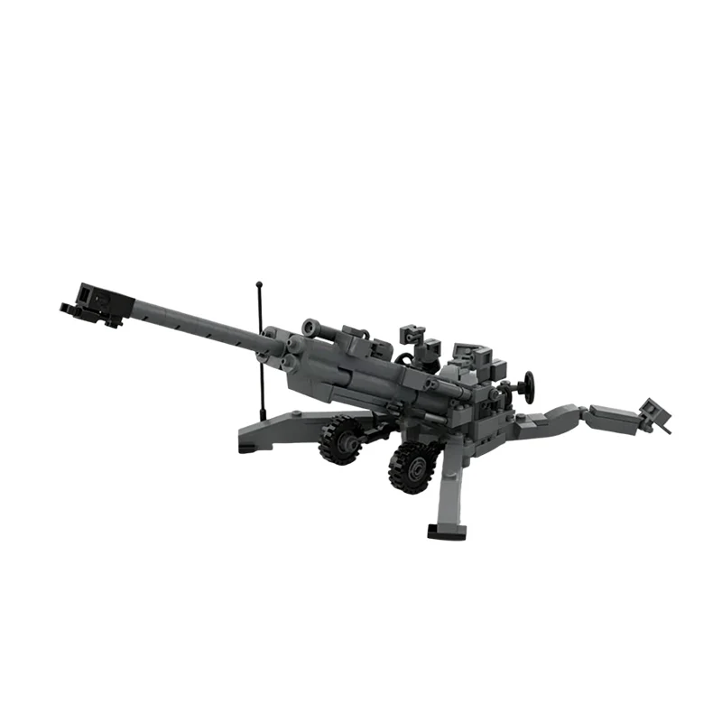 M777 Towed Howitzer Model MOC Building Bricks War Equipment Modular Technology Gifts Holiday Assemble Children Toys Suit