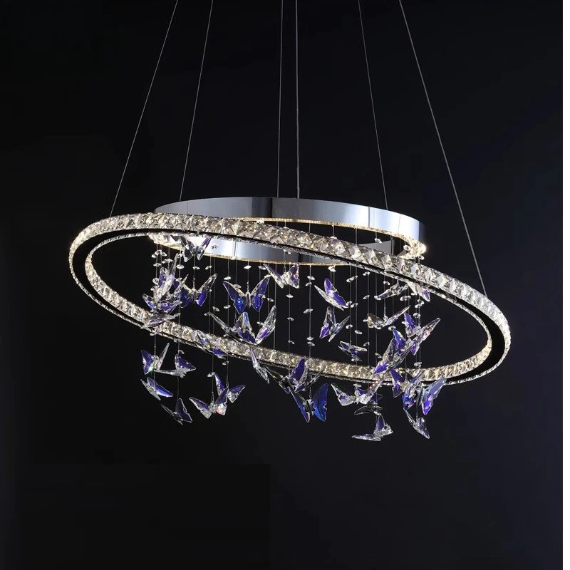 

Living room chandelier post-modern light luxury high-end crystal creativity