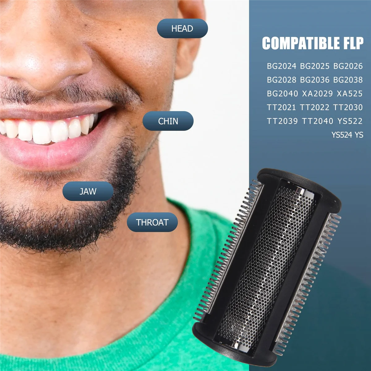 เครื่องโกนหนวดฟอยล์หัวเครื่องตัดใบมีดสําหรับ Philips BG2024 BG2025 BG2026 BG2028 BG2036 BG2038 BG2040XA2029 XA525 TT2021 TT202