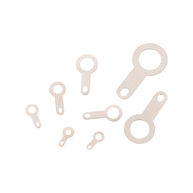 100Pcs Silver-plated Copper Single Head Soldering Terminal Circular Weld Washer Welding Sheet Soldering Lug