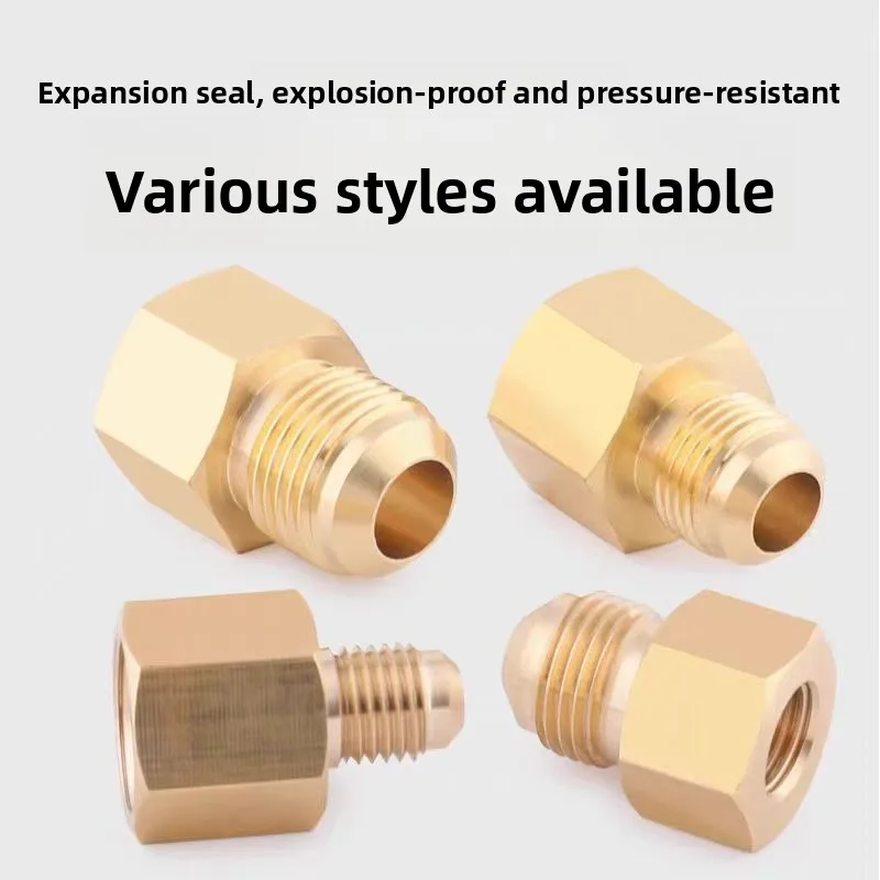 

Латунный переходник переменного диаметра «папа» и «мама», фитинги для труб SAE, используемые для удлинения медных труб кондиционирования воздуха без сварки