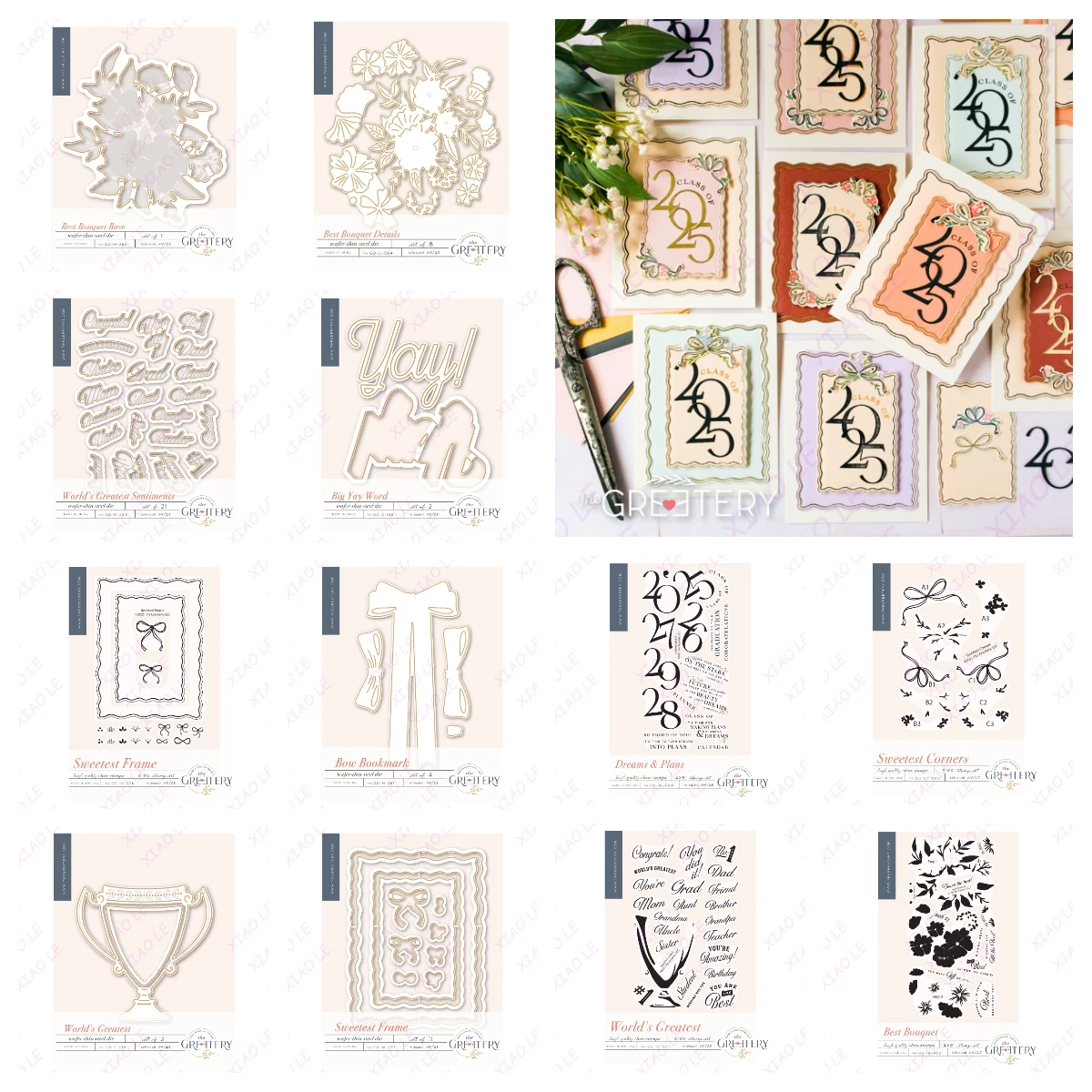 

Best Bouquet Graduation Season Trophies Cutting Dies Stamps Stencil For DIY Scrapbooking Paper Card Making Decorative Handcraft