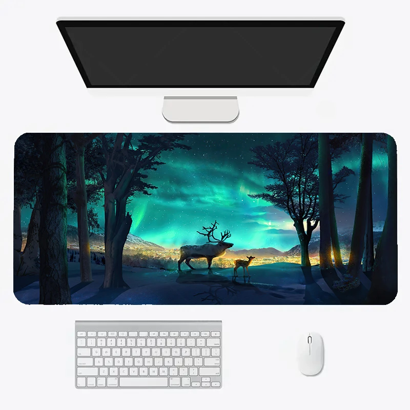 Night Starry Sky Space Galaxy HD Mouse Pad Gamer Computer Large Mousepad XXL Mouse Mat Keyboard Pad Soft Rubber Anti-slip Carpet