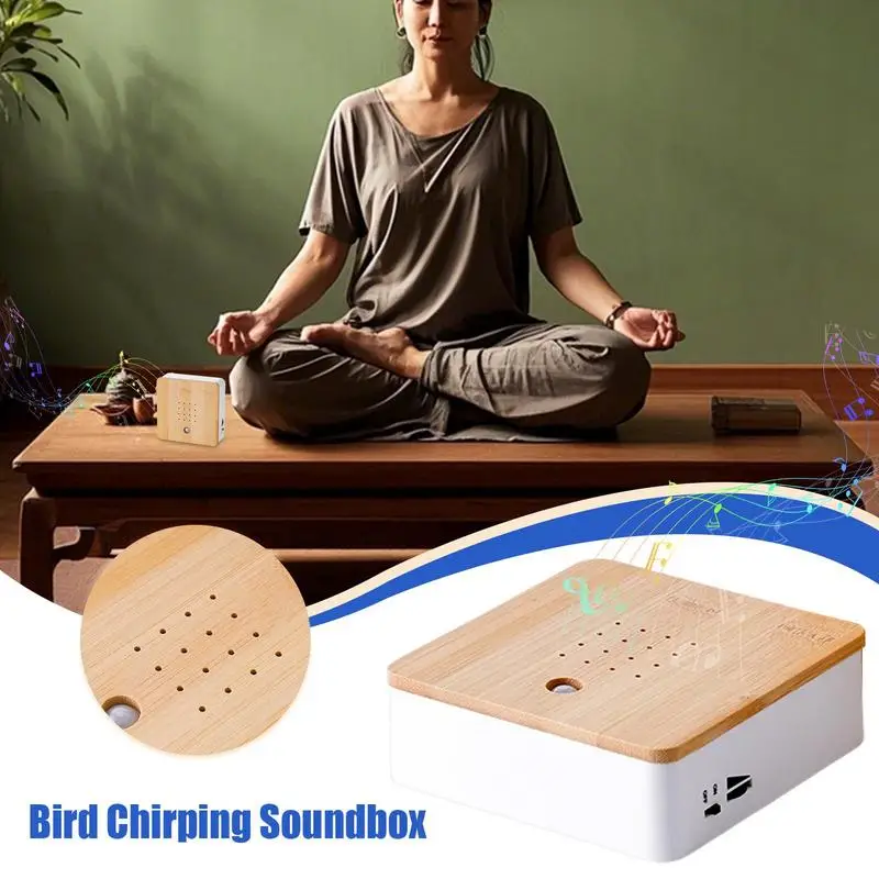 Bird Sound Box Decorative Box With Nature Sounds Versatile Smart Animal Noise Machine For Bedroom Relaxation Fireplace & Living