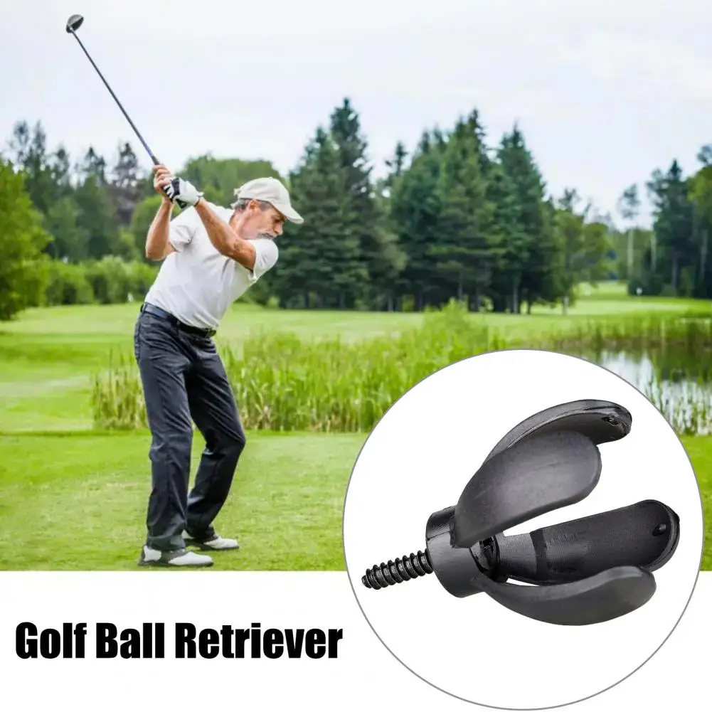 Mini ramasseur de balles de golf en forme de pétale, outil de récupération de balles de golf à 4 griffes avec ventouse et vis