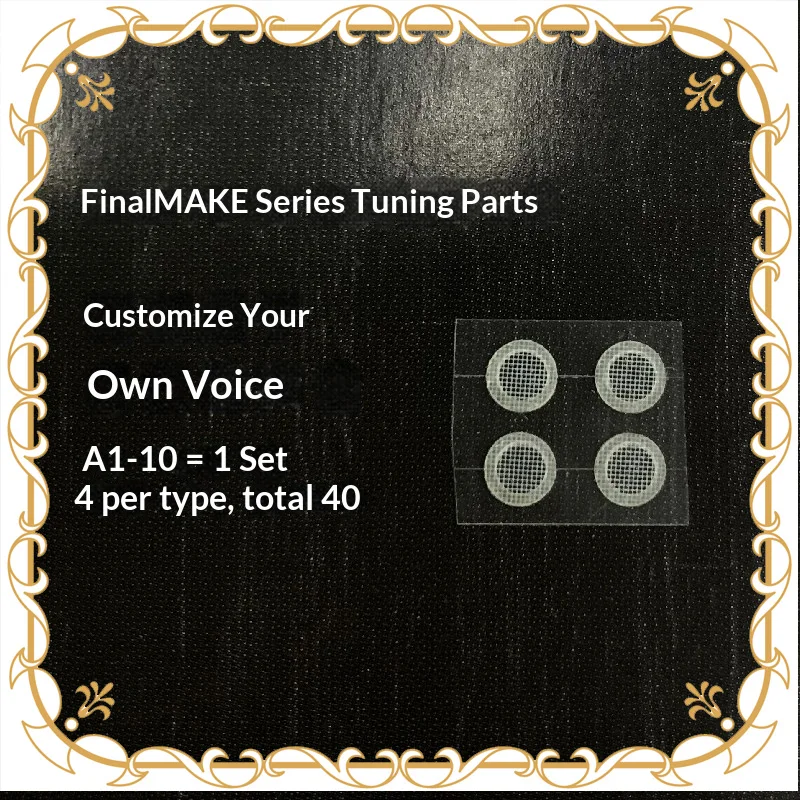 

Final Audio Make Series Tuning Filter A, Earphone Acoustic Tuning Foam Replacement Sound Adjustment Parts
