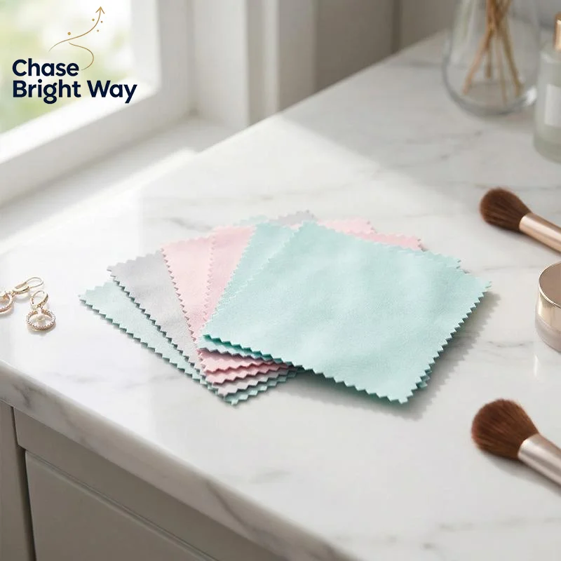 Jewelry Polishing Cloth 8x8cm Soft Cleaning Wipes For Jewelry Tools 100pcs Lint Free For Rings Necklaces Earrings