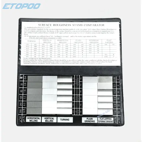 표면 거칠기 비교 샘플 블록 노트북 샘플 30 블록 Ra0.05-12.5mm 거칠기 샘플 블록
