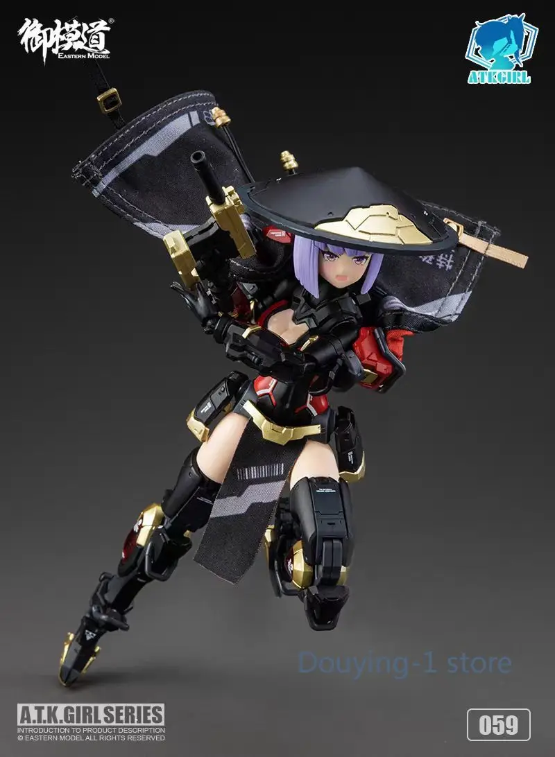 

ATKGIRL JW-059 Golden Dynamic Anime Girl Doll Assembly In Stock Model Toy Collection Model Articulated Figure Decorative